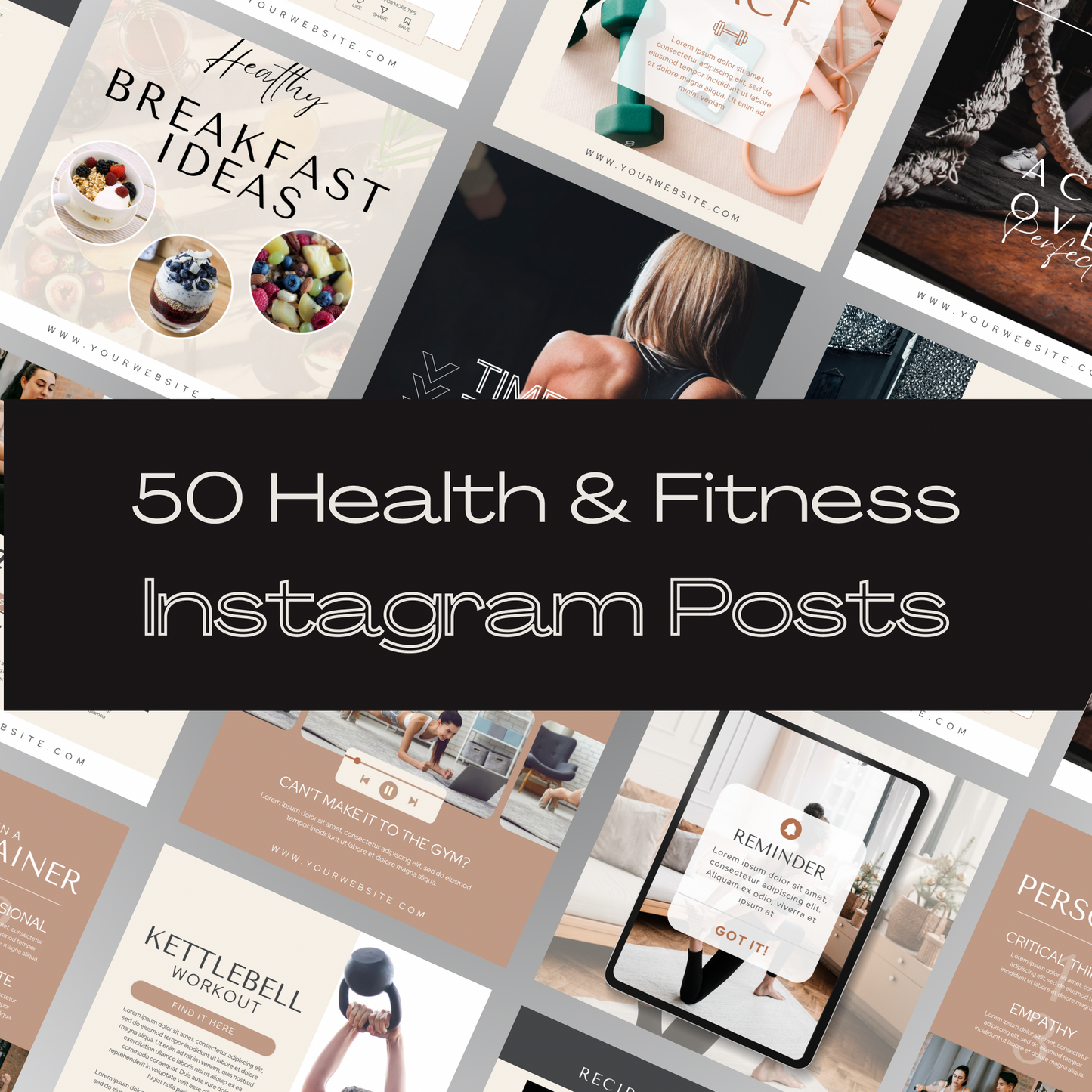 50 IG Posts - Health & Fitness inspired