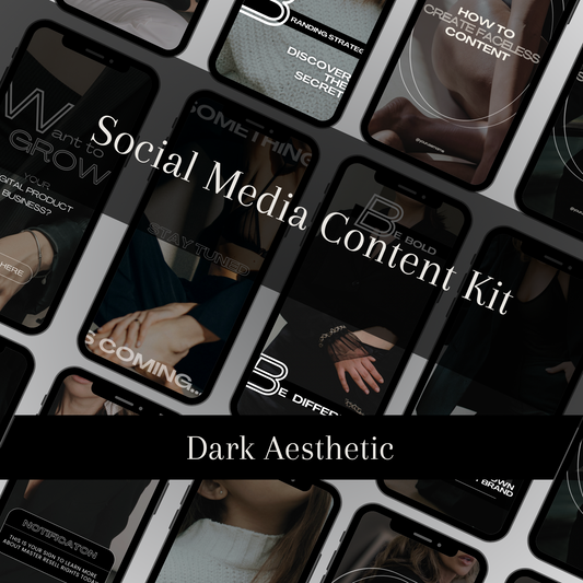 Dark Aesthetic Content Kit